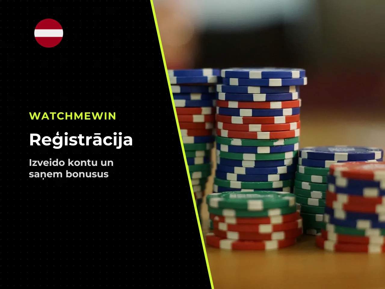 Reģistrācija un pieteikšanās kontā WatchMeWin kazino