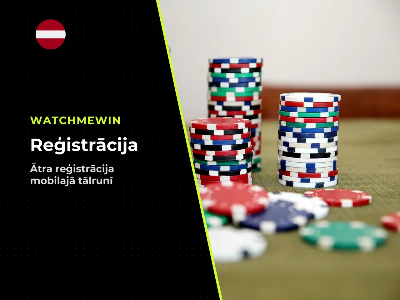 Kā reģistrēties WatchMeWin kazino no telefona
