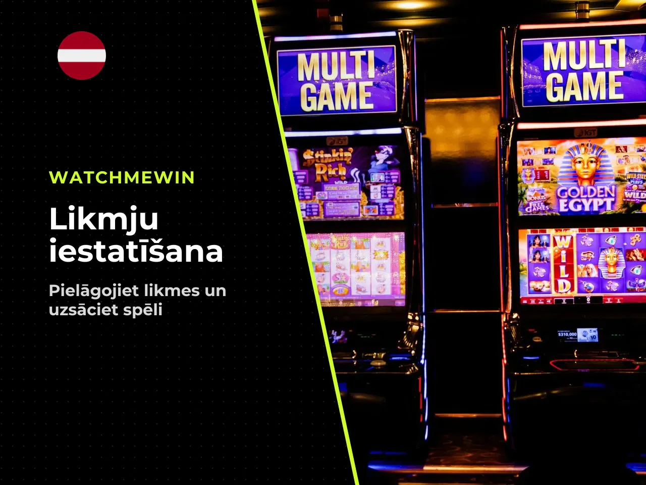 Likmes izvēle un griezienu sākšana. Likmes
