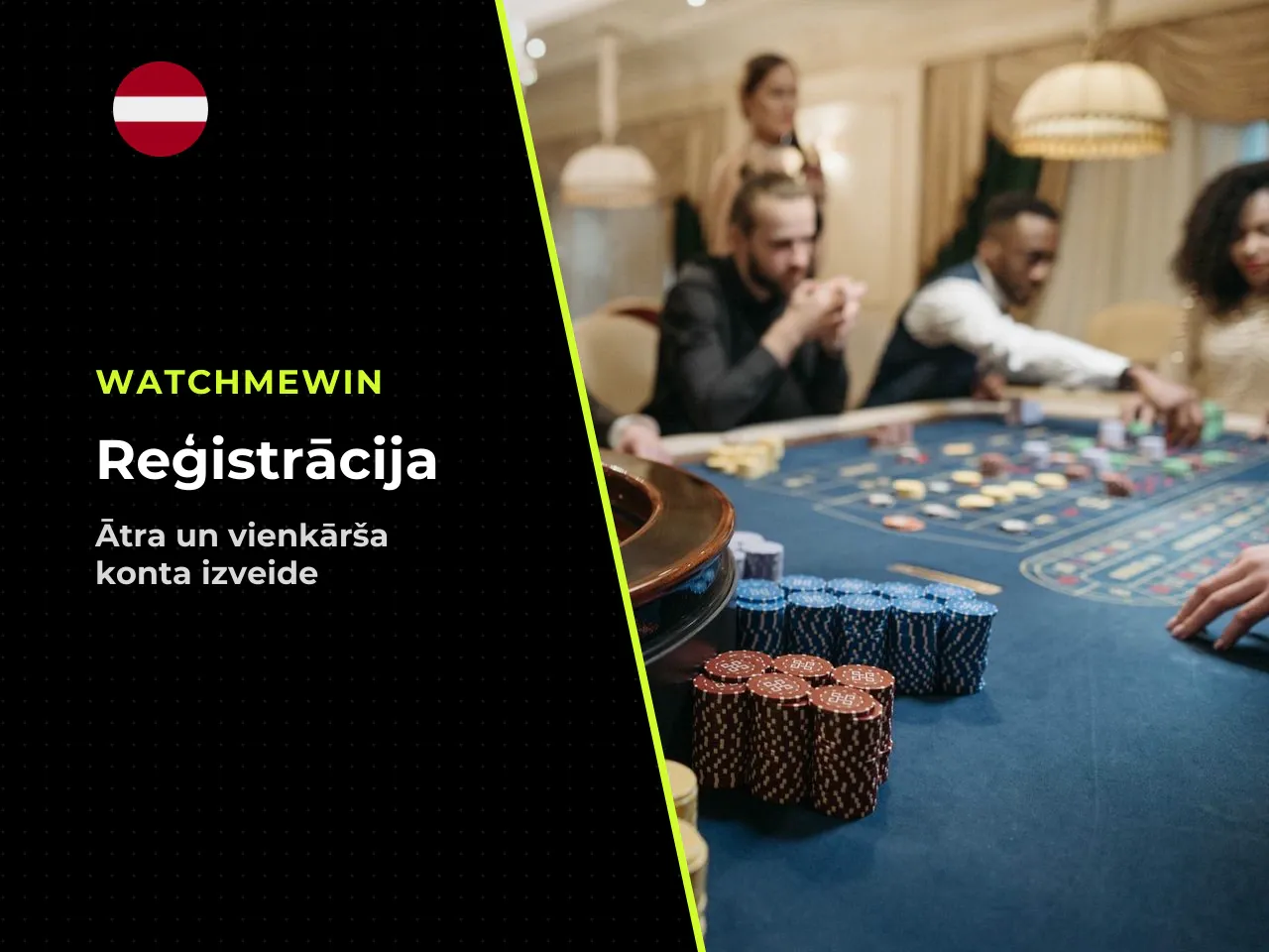 Kā reģistrēties WatchMeWin Casino. Reģistrācijas gaita
