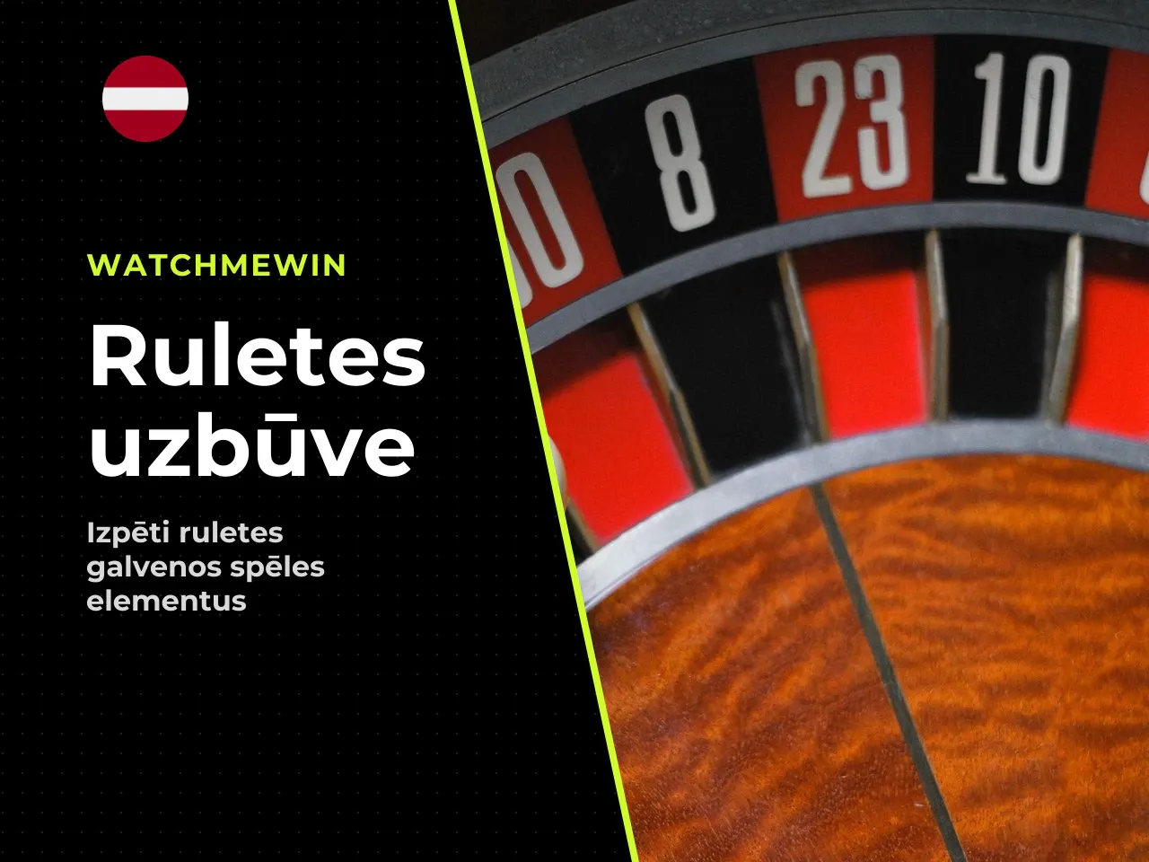 Kā ir uzbūvēti roulette wheel, table