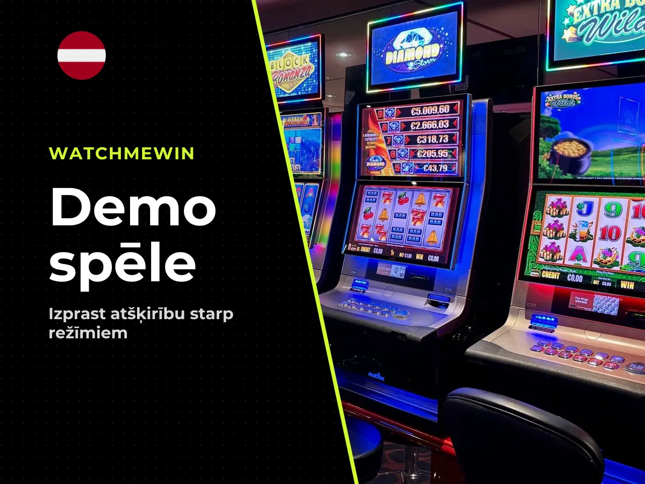 Ar ko demo atšķiras no casino