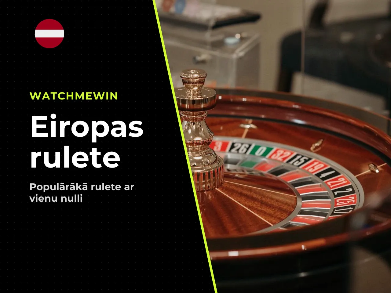 European roulette ar vienu nulli. European