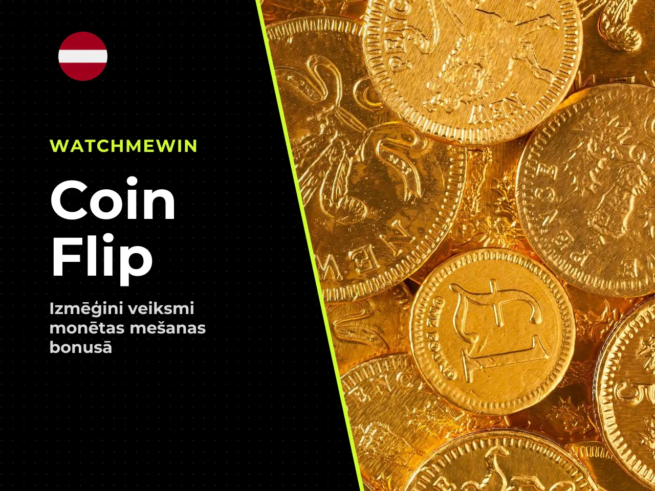 Coin Flip divi krāsu lauki un